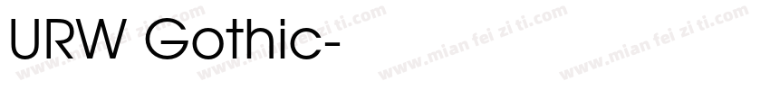 URW Gothic字体转换